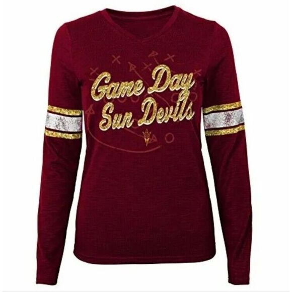 NCAA by Outerstuff NCAA Arizona State Sun Devils Juniors "Game Day" Slub Tee Med - Picture 1 of 5